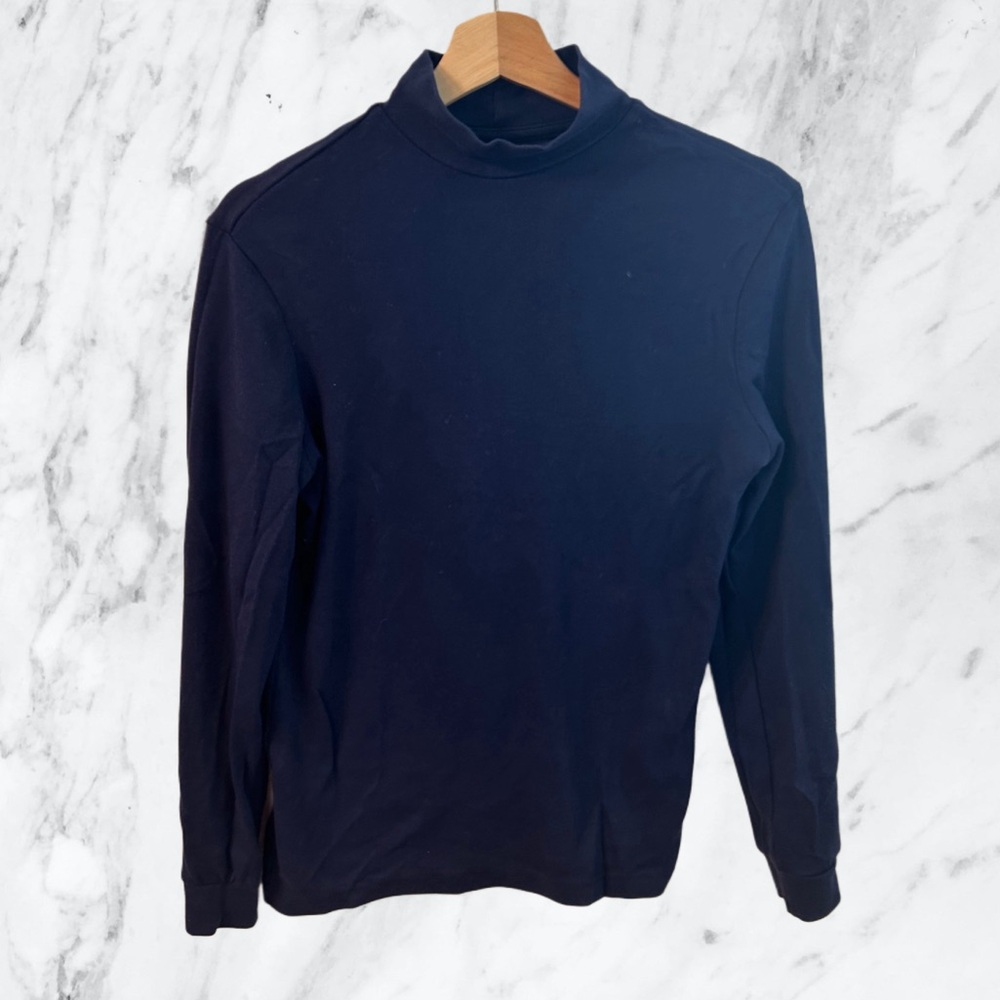 Club room shirt neck blue